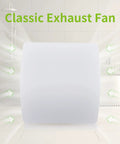 Quiet 110 CFM Bathroom Exhaust Fan With Wall Or Ceiling Mount 1 Point 0 Sone 110 Volt 18W Energy Efficient Vent Front View