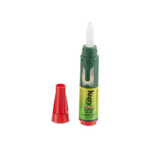 Precision Control Quick Dry Super Glue Pen for Plastic Ceramic Wood Metal and More Clear Adhesive with cap removed