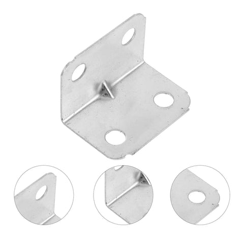 100-Piece Heavy-Duty L-Shaped Corner Brackets Set, Cold Rolled Steel Right Angle Metal Brackets for chairs and tables, detailed view