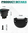 Club Car Precedent Forward Reverse Switch And Housing Kit For Precedent Onward Tempo Electric Golf Carts OEM 101856002 102508401 Plug And Play Easy Install Replacement Part Premium Quality Durable Build showing switch components with dimensions