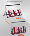 Heavy Duty Wire Spool Organizer With Wheels Foldable 5 Axis Reel Dispenser pre-fold and after folding view
