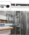 Bathroom with frameless glass shower and Four Pack Soft Close Glass Door Cabinet Hinges With Damping For Frameless Cabinets