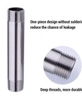 Matte Black 4 Inch Stainless Steel Ceiling Mounted Shower Arm With Flange Extender For Rainfall Shower Head No Leak Heavy Duty Half Inch NPT Connection