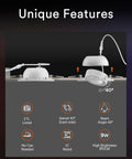 Lumary Smart Gimbal Recessed Lighting 4 Inch, Color Changing 40° Tilt, ETL with adjustable tilt and beam features.