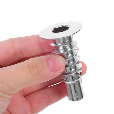 Close-up of a zinc alloy component from 8 Piece Double Ear Headrest Hinge Insert Kit For Couches And Recliners, Zinc Alloy Ratchet Sleeve