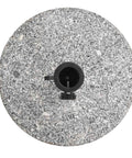 Granite Round Parasol Base, 44.1 Lb Umbrella Stand For Garden Patio Beach, top view showcasing sand-weighted design.