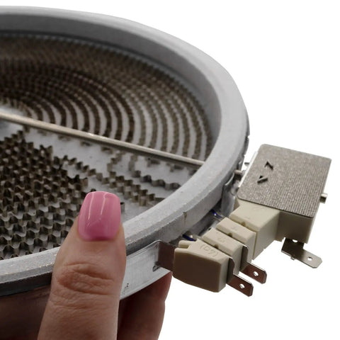 Close-up of Model Specific Dual Radiant Surface Element Replacement For Electric Range 9 3 Quarter Inch 240V 3300W And 1400W
