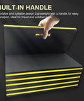 Foldable One Point Two Inch Thick Mechanic Kneeling Pad For Working Under Cars With Magnetic Creeper Handle
