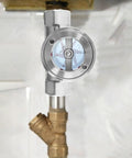 Half Inch Npt Female Flow Indicator With Window Sight Glass And Impeller for water pipes, installed, 304 stainless steel