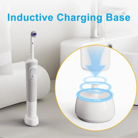 USB Replacement Charger For Electric Toothbrushes, Compatible With Pro 1000 3000 5000 IO Series 3 4 5 6 3757 Inductive Charging Base