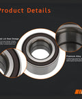 Quad lid seal and premium alloy design of rear wheel hub bearing for Honda CR-V 02-04 EX and 05-06 All with ABS, corrosion-resistant build