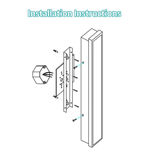 Dope Modern Outdoor Wall Light 23.6 Inch Sconce, 12W 3000K Warm Frosted White Acrylic Exterior Fixture, Waterproof Porch Patio Garage Lighting For Modern Home