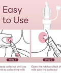 Mom Life Savior Colostrum Collector Kit 5 Ml 6 Piece Pack display showing easy milk collection methods with silicone cups.