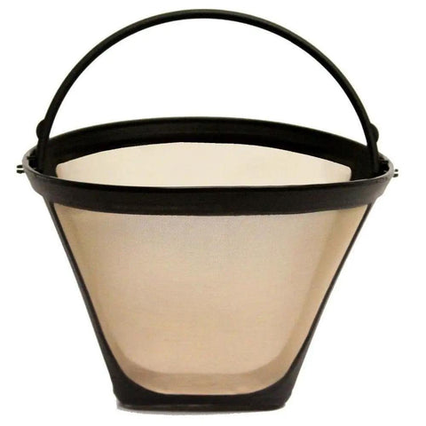 Permanent 4 Cone Shape Stainless Steel Coffee Filter 10 To 12 Cup Dishwasher Safe Reusable Fits All 4 Cone Brewers Durable Surgical Grade