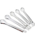 Heavy Duty Steel U Shape Spring Cotter Pins In M1.5 To M6 Sizes With Galvanized Finish For Quick Install And Secure Locking On Automotive And Machine Projects - Set of six pins.