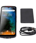 Workhorse Portable Barcode Scanner With WiFi 6 And 5G, 6.5 Inch Touch Screen, USB cable, and panel