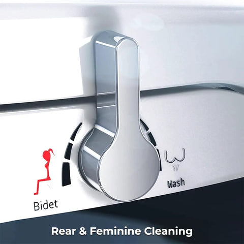 Control panel of Elongated Bidet Seat With Dual Nozzles, Easy No Wiring Install, Self Cleaning, showing bidet settings.