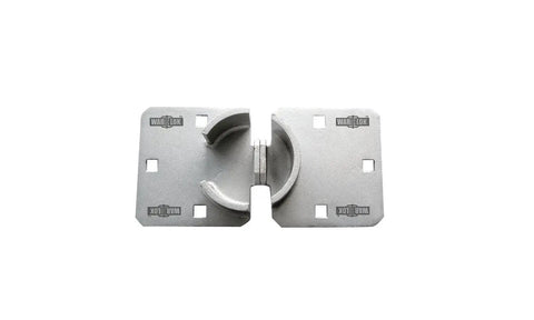 Heavy Duty Puck Lock And Hasp Bundle With Hardened Steel Shield, Weatherproof Security Lock Set That Withstands Bolt Cutters And Drills, Hidden
