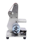 Big Gun Mini Belt Sander 110V Electric Grinder Polisher showing metal construction and motor for rust stripping and wood smoothing