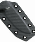 Top Shelf 0.093 Inch Thick Thermoform Sheet With A Knockout Carbon Fiber Texture, black eyelets for secure attachment.