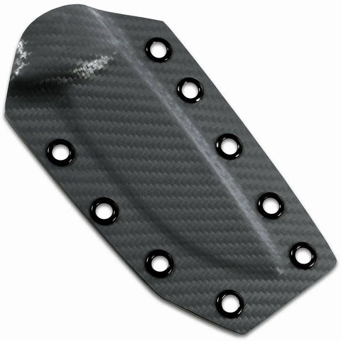 Top Shelf 0.093 Inch Thick Thermoform Sheet With A Knockout Carbon Fiber Texture, black eyelets for secure attachment.