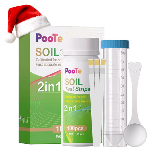 Two In One Soil pH And Nitrogen Test Kit With Test Tubes For Garden Lawns And Yards 100 Pack Pro Grade Soil Tester