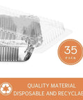 35 Pack 8x8 Aluminum Pans With Clear Lids Square Foil Pans For Baking Heating Storing And Meal Prep Durable Reinforced Rib Walls