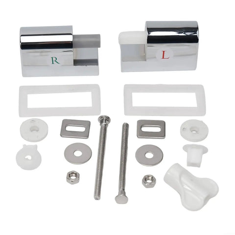 Soft Close Zinc Alloy Toilet Hinges Replacement For Traditional And Modern Bathrooms Quiet Self Closing Mounts With Top Fixing Method Easy DIY Upgrade For Smooth Silent Comfort parts layout
