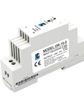 Din Rail Slim 5V Power Supply 15W 2.4A Plug And Play Switching Adapter For Control Panels, side view with technical specifications