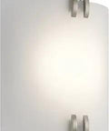 11 Inch White Acrylic LED Wall Sconce With Brushed Nickel Finish Integrated 3000K LED White Diffuser Sleek Transitional Modern Style
