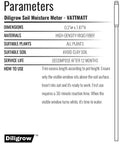 Soil Moisture Meter For Succulents And General Plants Indoor Outdoor Garden Tool No Guesswork Beginner Friendly Easy To Read Visual Gauge From Blue To White Cuttable Length Fits Pots Up To 2 Feet Bonsai Gardening And Farm, 0.2 x 7.87 inch fiber probe