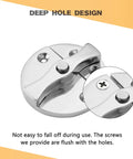 Heavy Duty Marine Boat Door Catch Latch 316 Stainless Steel 1.69 Inch Hatch Round Turn Button Twist Lock With Screws 2 Pack