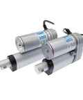 Top Notch Dc Linear Actuator Motor Delivering 20Mm Stroke Dual 12V Or 24V Power with silver housing and connectors for automation.