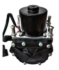 Heavy Duty Electric Vacuum Pump Direct Swap Fit For BYD Tang Qin Song E5 E6 Yuan EV Qin Plus with black cast housing shown from front.