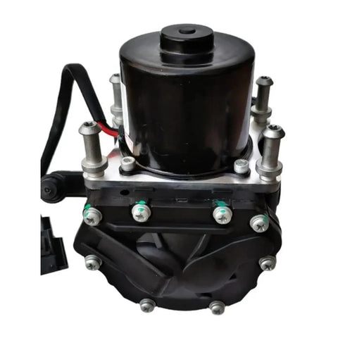 Heavy Duty Electric Vacuum Pump Direct Swap Fit For BYD Tang Qin Song E5 E6 Yuan EV Qin Plus with black cast housing shown from front.