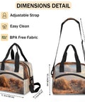Desert Landscape Insulated Lunch Bag For Women And Men, Leakproof Thermal Cooler Tote With High Capacity dimensions and adjustable strap