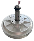 Front view of Industrial Grade Coreless Permanent Magnet Generator Motor for Automation, multi voltage input, lightweight design.