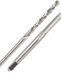 10-24 UNC Tap And Size 25 Drill Bit Set For Metal, M2 HSS Drill And Tap Kit close-up with precision threading tools