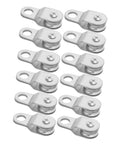 12 Pack Bearing Rope Pulley Block Kit For 6mm Rope And Cable, Aluminum Coated Zinc Lightweight Guide Roller With Swivel Bearing, A Must Have Gear For Outdoor Adventures And Home Organization. 12-piece pulley blocks
