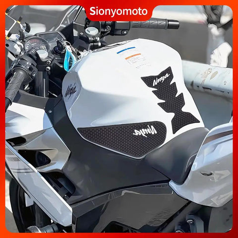 Tank Pad Protector Stickers Set For Ninja 400 500 2019 To 2023 Anti Slip Gas Tank Guard Decals Kit Durable PVC Rubber Construction