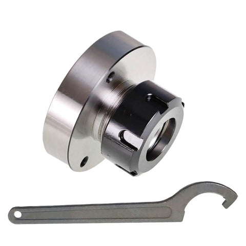 ER32 Collet Chuck 80mm Beefy Precision Lathe Tool For Tight Tolerance Workholding with wrench