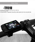 Super Handy Waterproof Joint Colorful LCD Intelligent Ebike Display Meter on bike handlebars showing speed