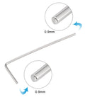 0.9mm Hex Key Wrench Set with 5 Pcs, L Shaped Allen Keys for Precise CRV Repairing Tool, Heat Treated Chrome Vanadium Steel, close-up view.
