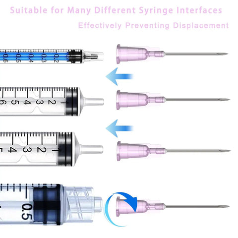 Sterile 18 Gauge 1 Inch Luer Lock Needles Pack Of 100 Disposable Individually Wrapped for multiple syringe interfaces