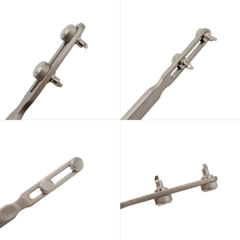 Easy Watch Back Remover Tool With Adjustable Wrench For Threaded Notched Back Covers Ideal For Quick Battery Swaps And Regular Watch Servicing Durable Non Slip Grip For DIY And Pro Repair No Fuss Operation