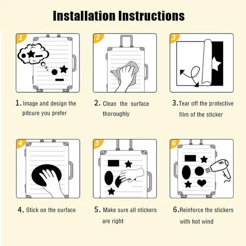 Watercolor Hot Air Balloon Sticker Pack Dope 50 Designs Waterproof Vinyl installation instructions