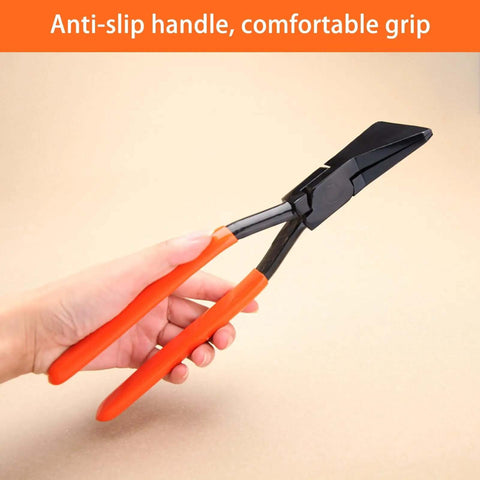 11 Inch Hand Seamers Sheet Metal Pliers with PVC Handle and Straight Jaws for Easy Bending and Flattening in Tight Spaces