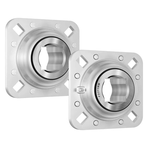 FD211RM Direct Swap Disc Harrow Bearing With One Point Five Inch Square Bore And Flange Mount Built Like A Brick Wall For Heavy Duty Farms Featuring Pain Free Lube Up Triple Lip Guards And Top Shelf Grease