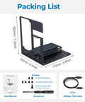 Next Level External Egpu Dock With Thunderbolt 3 And 4 Plus USB4 Support And 85W PD Charging, packing list including enclosure and accessories.