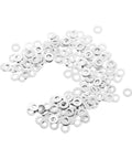 Metal Eyeglass Screw Washers Set, 200 Pcs Rimless Glasses Gaskets and Frame Tighteners, Durable Flat Washers for Eyewear Repairs